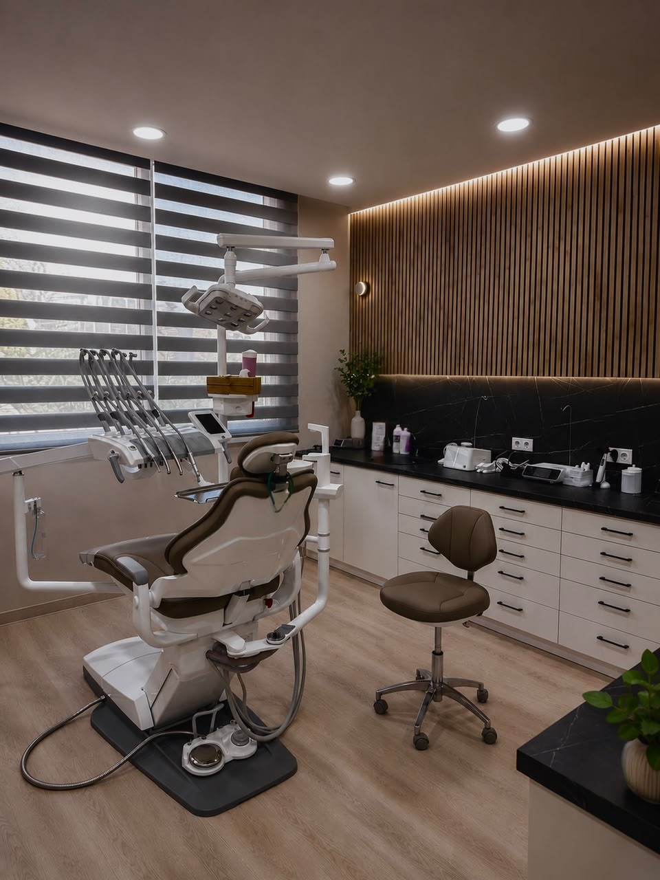 Smile Atelier treatment room with modern dental equipment